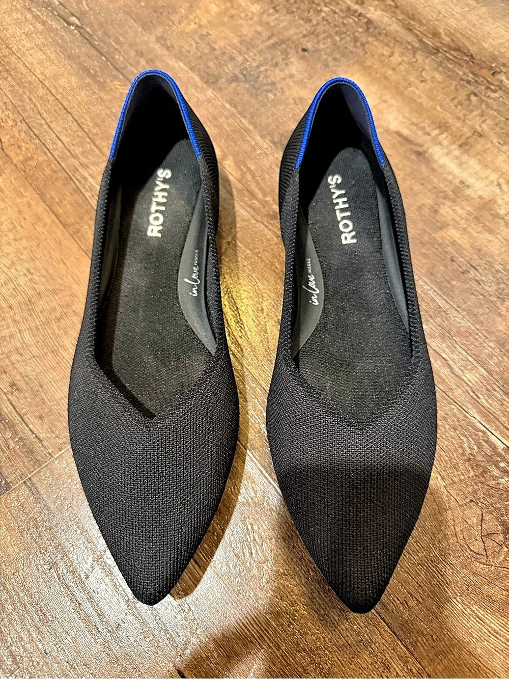 Rothy's The Point Pointed-Toe Flats in Black